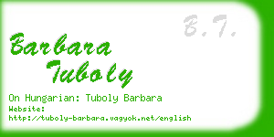 barbara tuboly business card